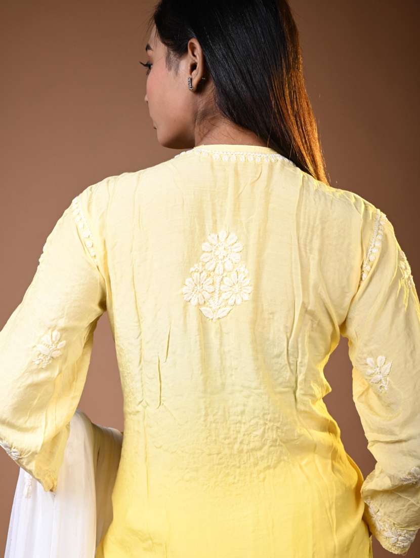 women ombre long sleeve kurta pant set - 22268824 -  Standard Image - 5