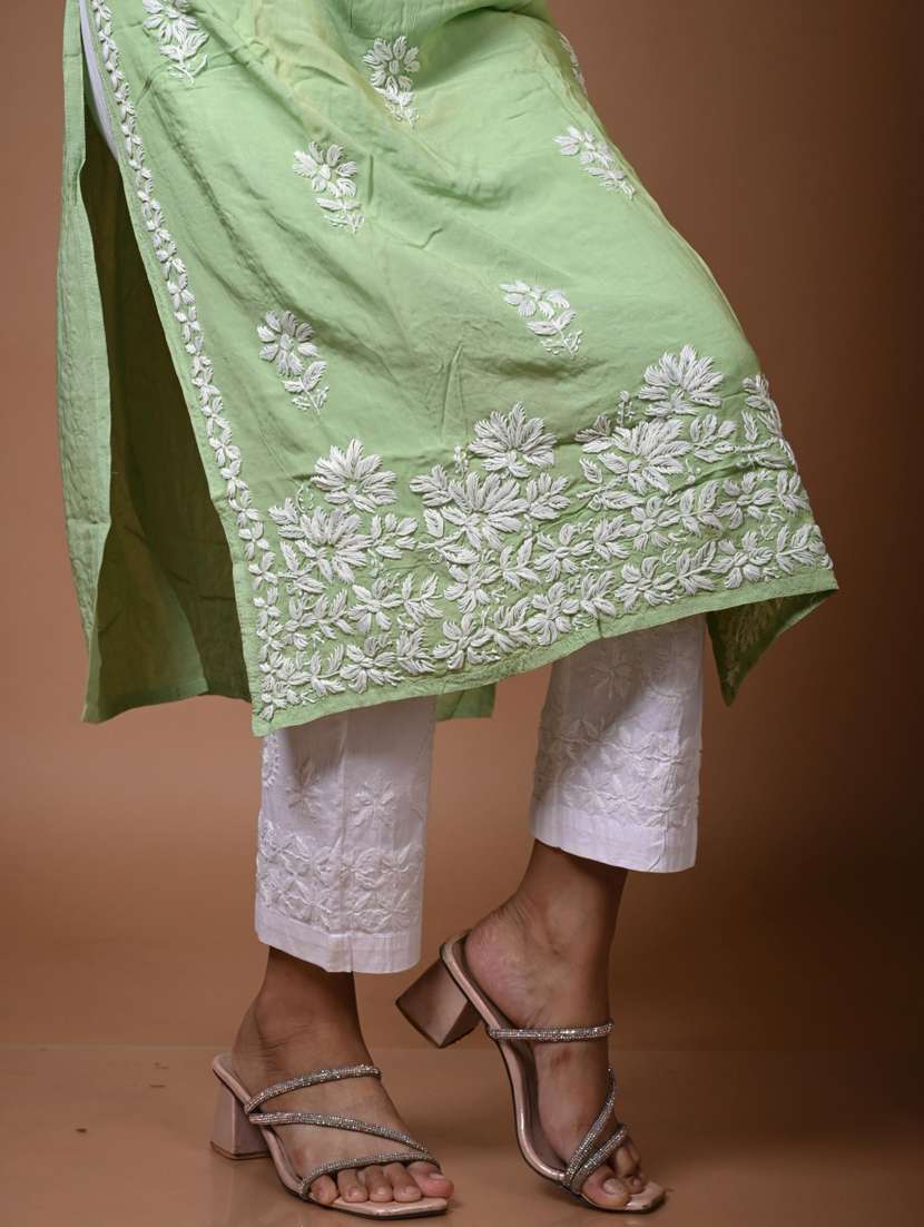 women ombre long sleeve kurta pant set - 22268826 -  Standard Image - 3