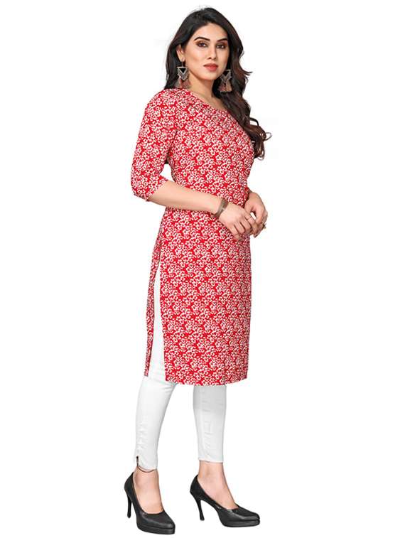 women pack of 6 printed straight kurta - 22269056 -  Standard Image - 3