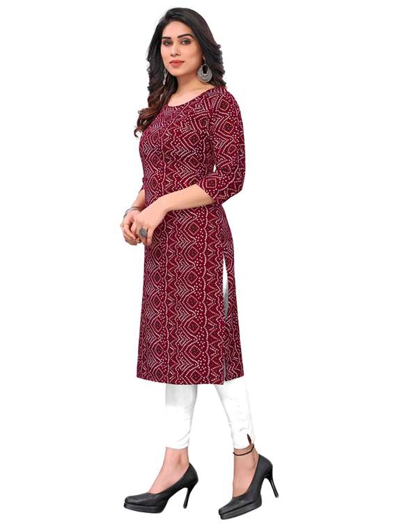 women pack of 6 printed straight kurta - 22269329 -  Standard Image - 3