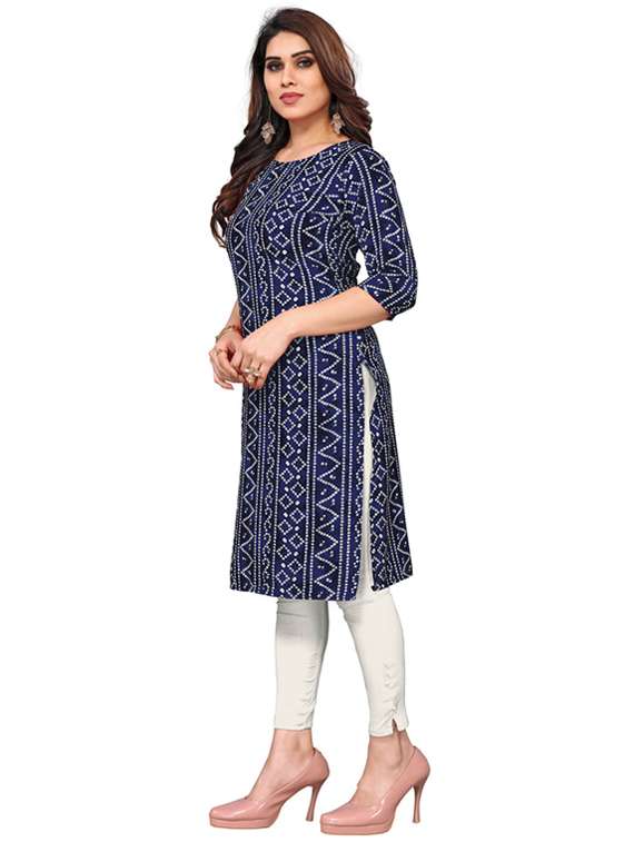 women pack of 6 printed straight kurta - 22269351 -  Standard Image - 3