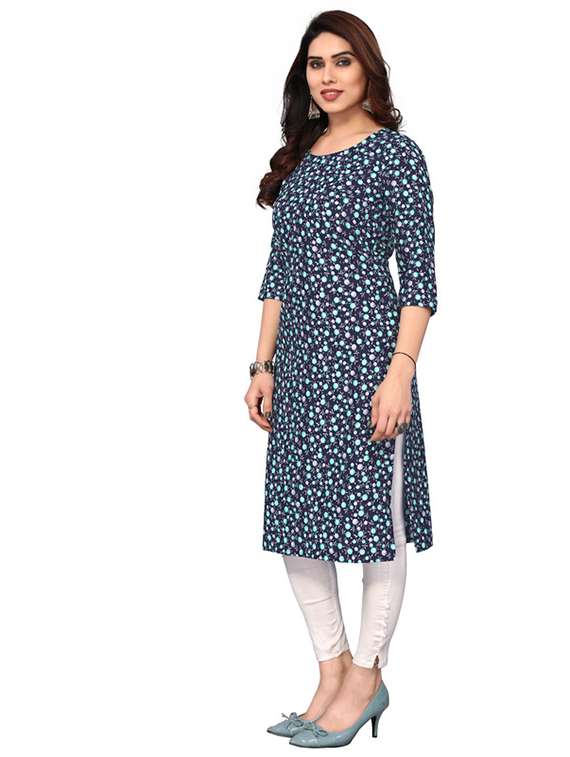women pack of 5 printed straight kurta - 22269547 -  Standard Image - 5