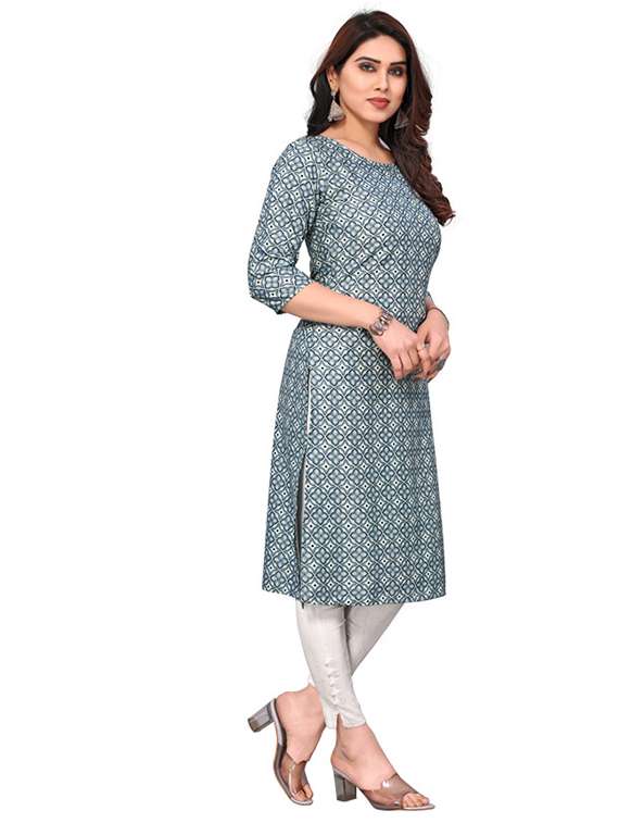 women pack of 5 printed straight kurta - 22269548 -  Standard Image - 3