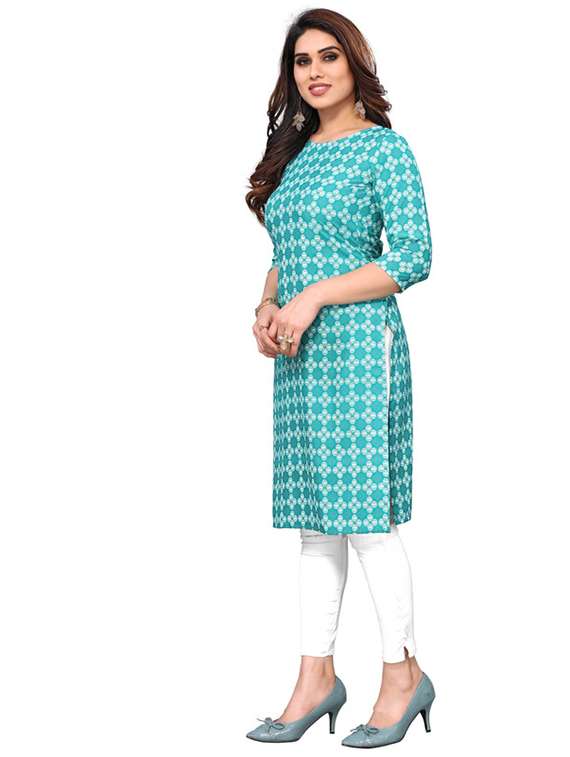 women pack of 5 printed straight kurta - 22269552 -  Standard Image - 3