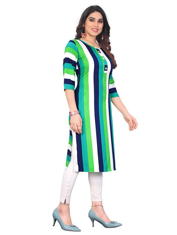 women pack of 5 printed straight kurta - 22269568 -  Standard Image - 5