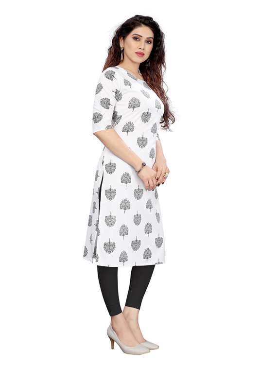 women pack of 5 printed straight kurta - 22269644 -  Standard Image - 5