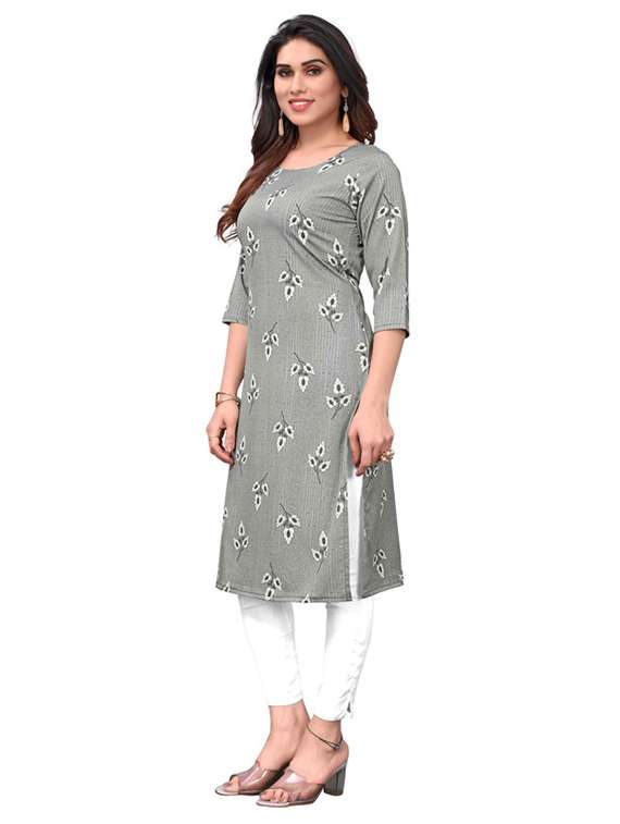 women pack of 5 printed straight kurta - 22269646 -  Standard Image - 5