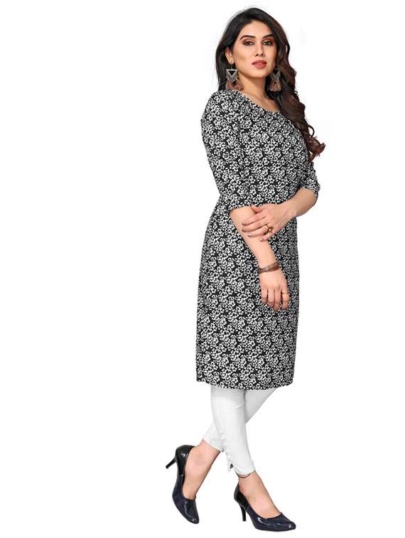 women pack of 5 printed straight kurta - 22269706 -  Standard Image - 3