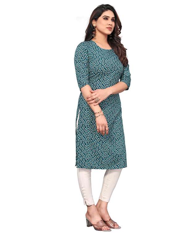 women pack of 5 printed straight kurta - 22269706 -  Standard Image - 5