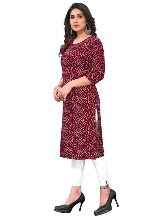 women pack of 5 printed straight kurta - 22269720 -  Standard Image - 3