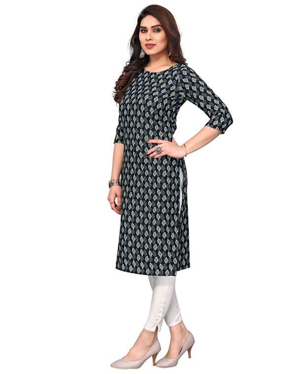women pack of 5 printed straight kurta - 22269802 -  Standard Image - 5
