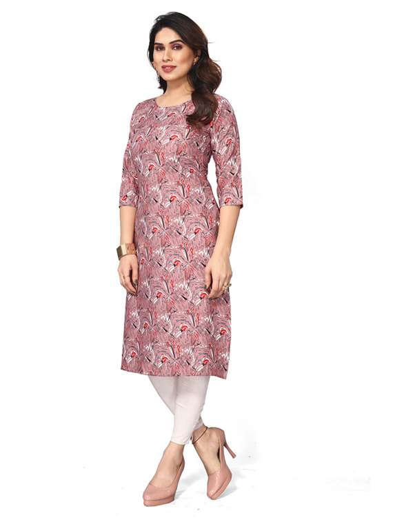 women pack of 5 printed straight kurta - 22269845 -  Standard Image - 3