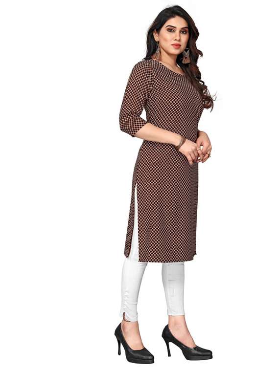 women pack of 5 printed straight kurta - 22269861 -  Standard Image - 3