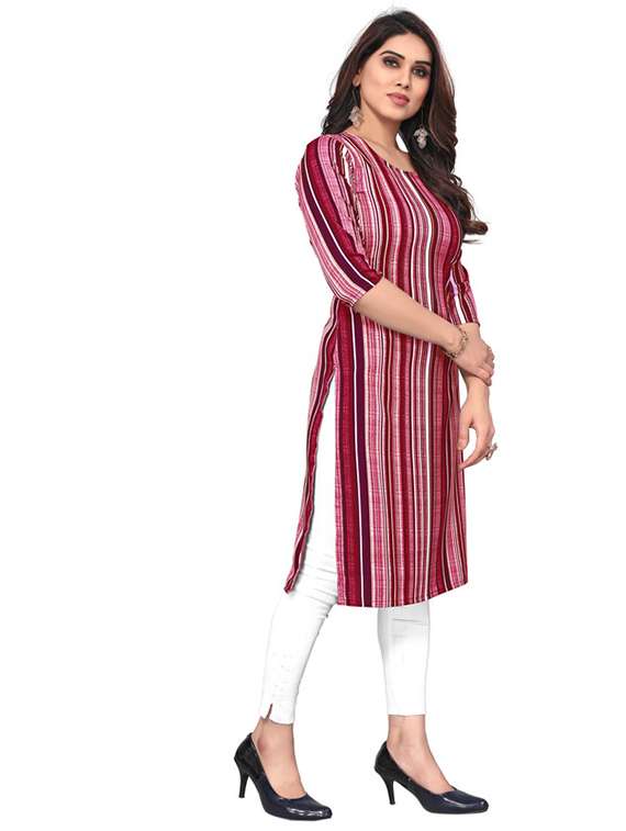 women pack of 5 printed straight kurta - 22269893 -  Standard Image - 3