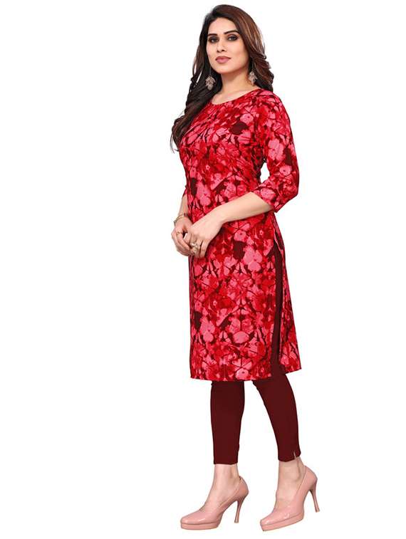 women pack of 5 printed straight kurta - 22269954 -  Standard Image - 3