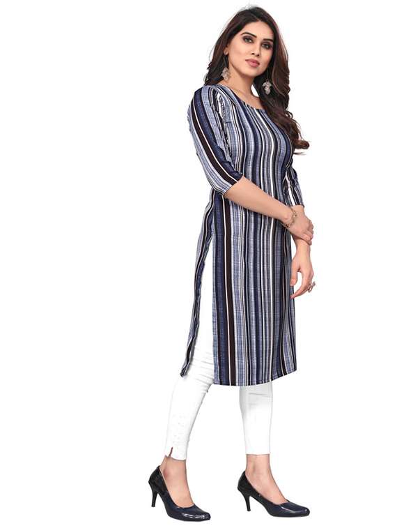 women pack of 5 printed straight kurta - 22269954 -  Standard Image - 5