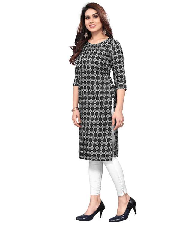 women pack of 5 printed straight kurta - 22269983 -  Standard Image - 3