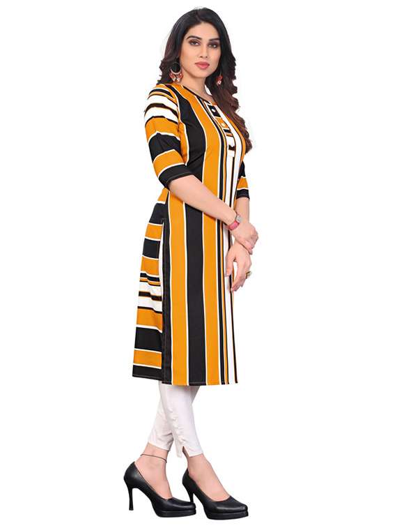 women pack of 5 printed straight kurta - 22269995 -  Standard Image - 3