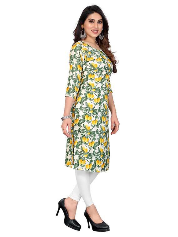 women pack of 5 printed straight kurta - 22270006 -  Standard Image - 5