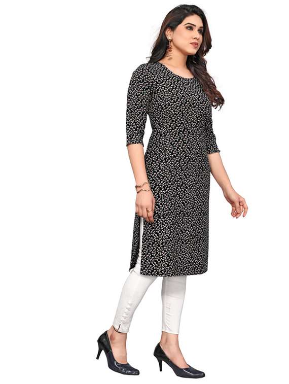 women pack of 5 printed straight kurta - 22270022 -  Standard Image - 3