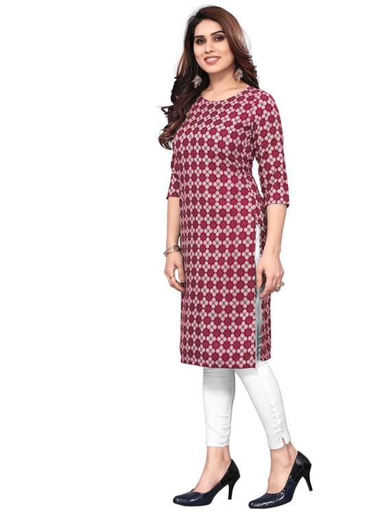 women pack of 5 printed straight kurta - 22270022 -  Standard Image - 5
