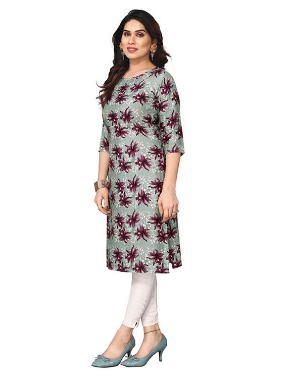women pack of 5 printed straight kurta - 22270050 -  Standard Image - 5