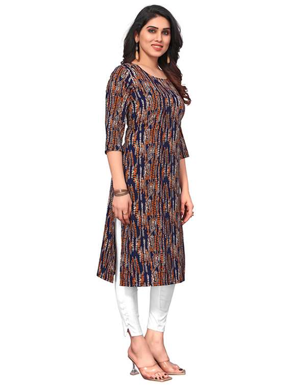 women pack of 3 printed straight kurta - 22270076 -  Standard Image - 3