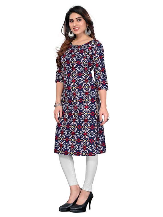 women pack of 3 printed straight kurta - 22270078 -  Standard Image - 3
