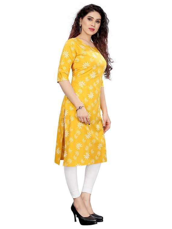 women pack of 3 printed straight kurta - 22270090 -  Standard Image - 3