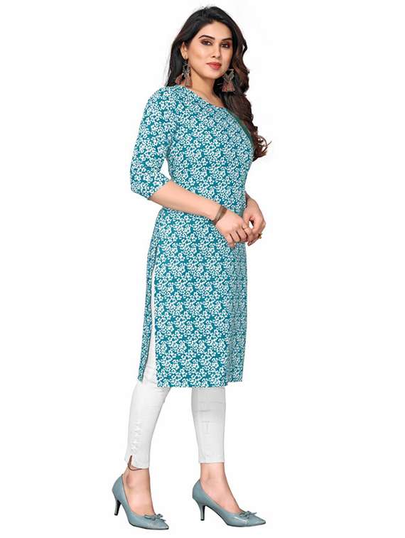 women pack of 3 printed straight kurta - 22270107 -  Standard Image - 3
