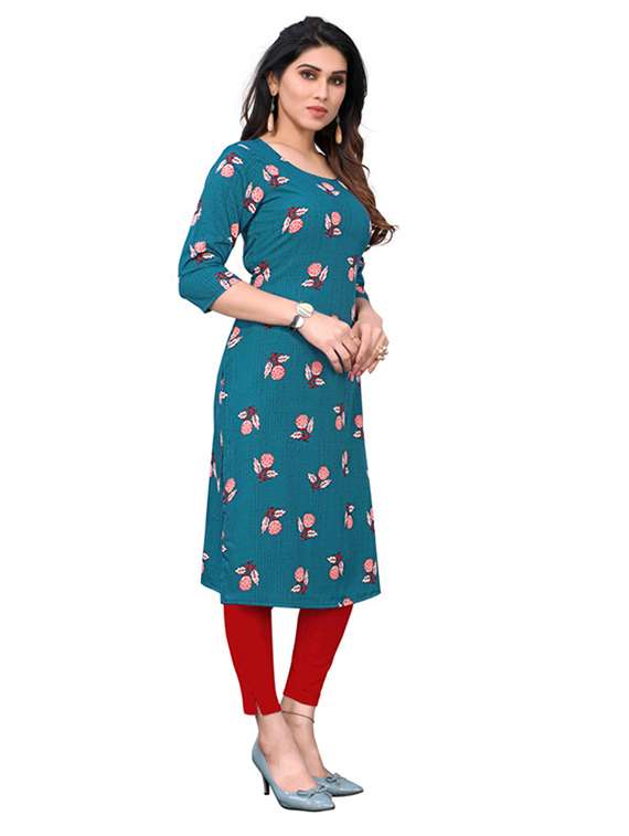 women pack of 3 printed straight kurta - 22270116 -  Standard Image - 3