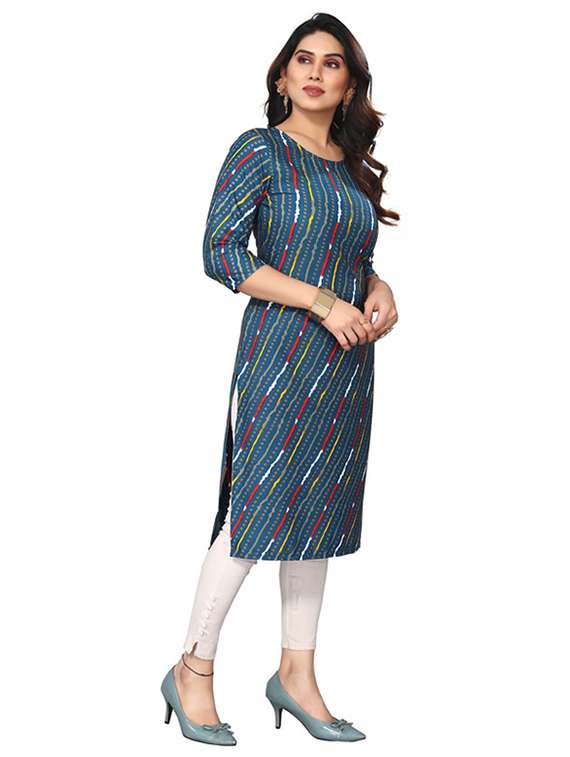 women pack of 3 printed straight kurta - 22270149 -  Standard Image - 3