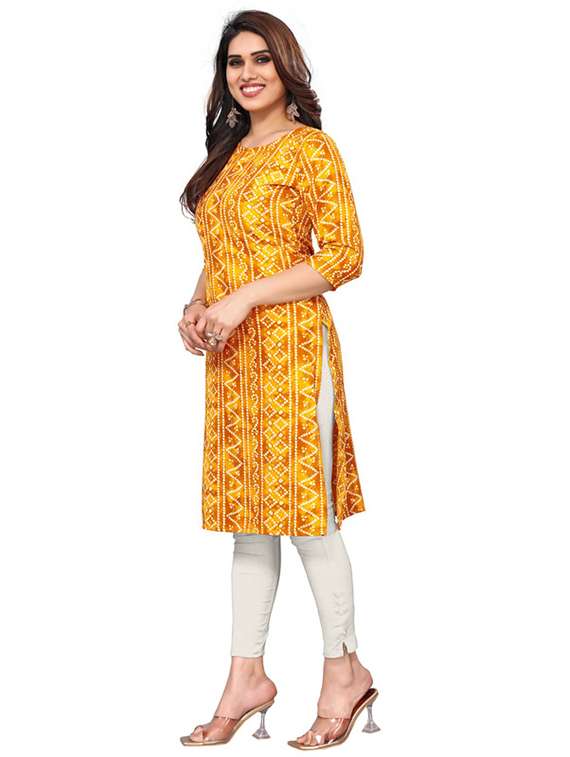 women pack of 3 printed straight kurta - 22270289 -  Standard Image - 3