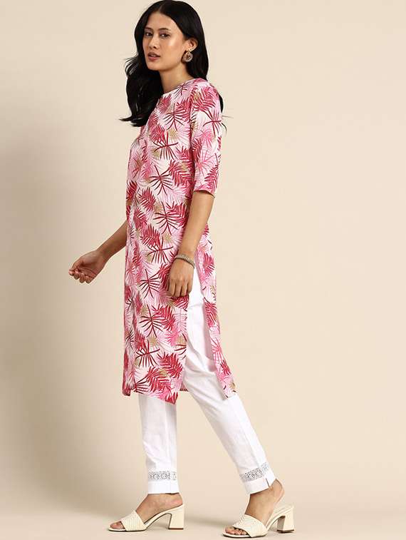 women pack of 3 printed straight kurta - 22270363 -  Standard Image - 3