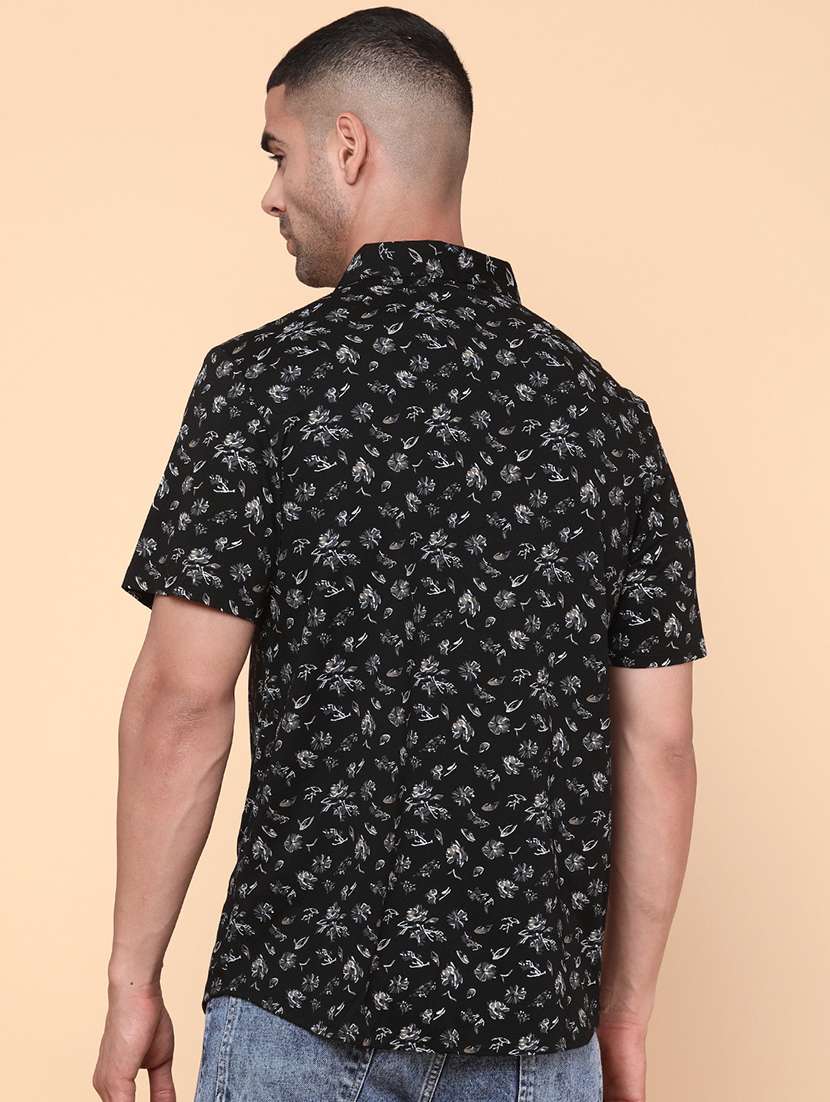 men black cotton casual shirt - 22271029 -  Standard Image - 3