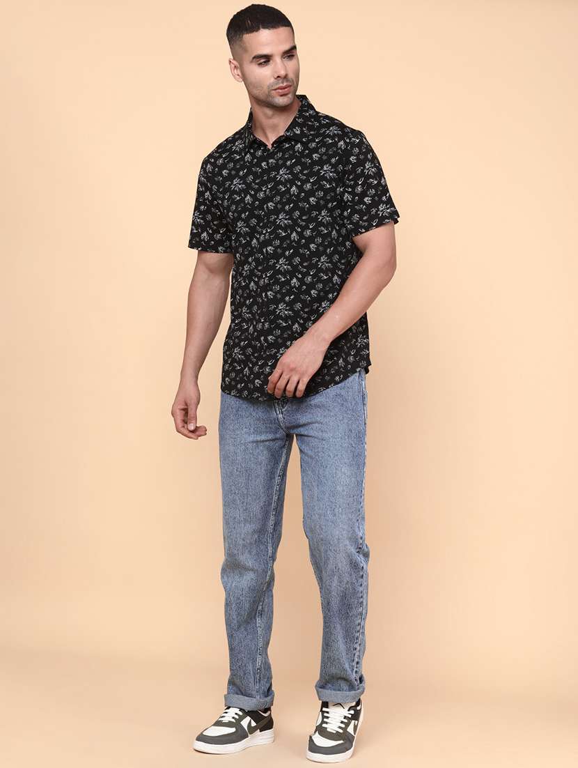 men black cotton casual shirt - 22271029 -  Standard Image - 5