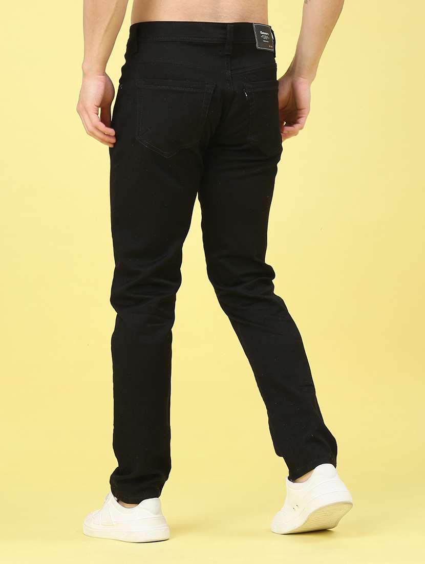 men plain mid rise full length jeans - 22271055 -  Standard Image - 3