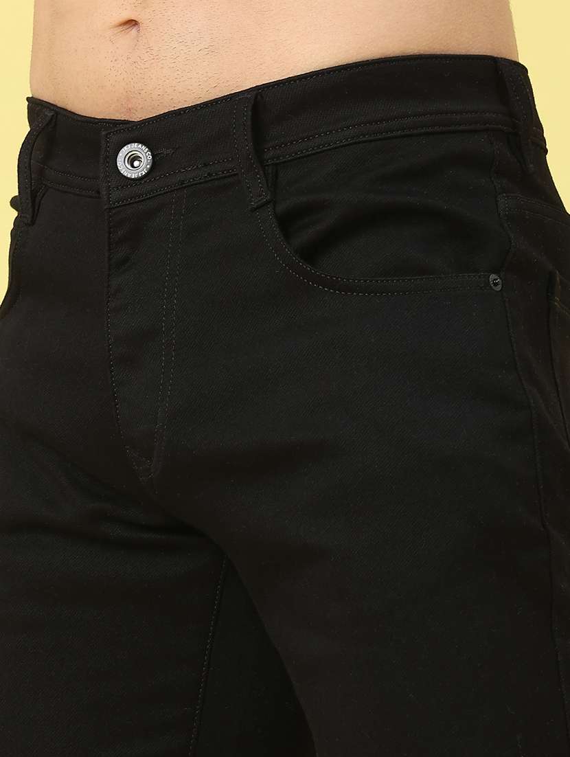 men plain mid rise full length jeans - 22271055 -  Standard Image - 5