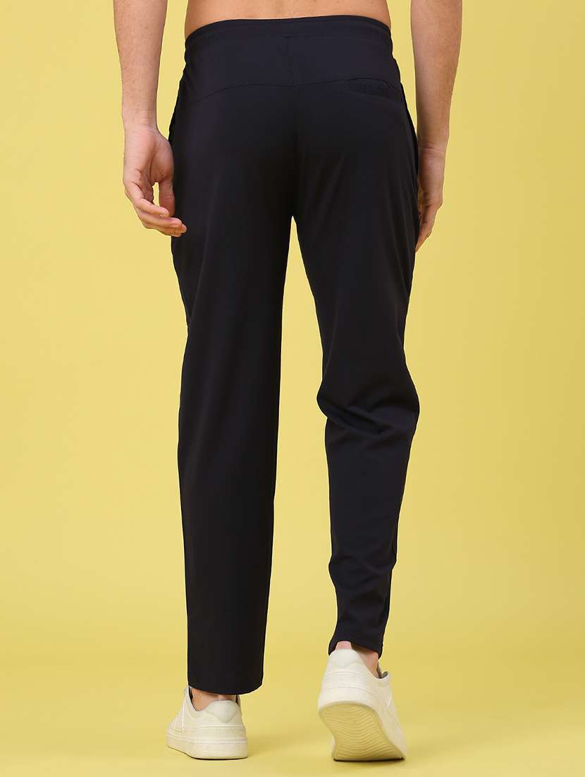 men solid mid rise regular fit track pant - 22271152 -  Standard Image - 3
