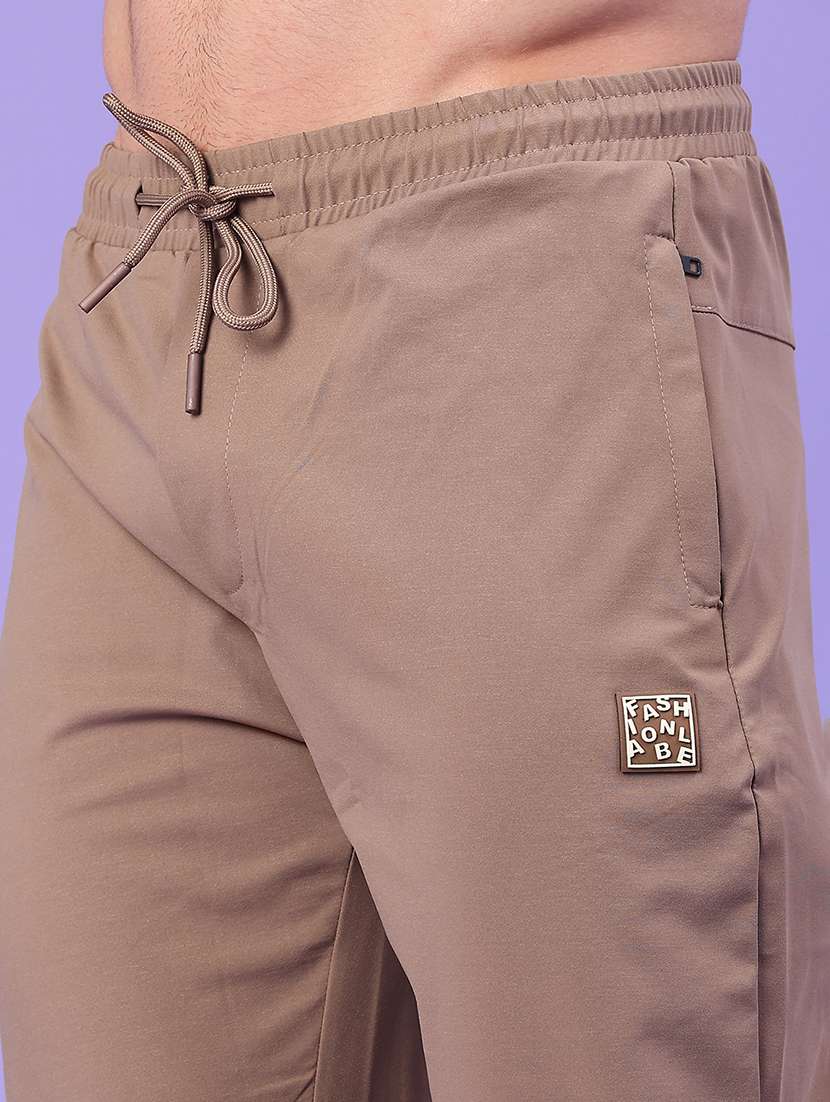 men solid mid rise regular fit track pant - 22271169 -  Standard Image - 5