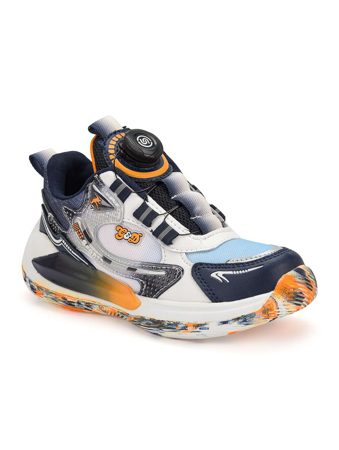 kids color blocked slip on sports shoe