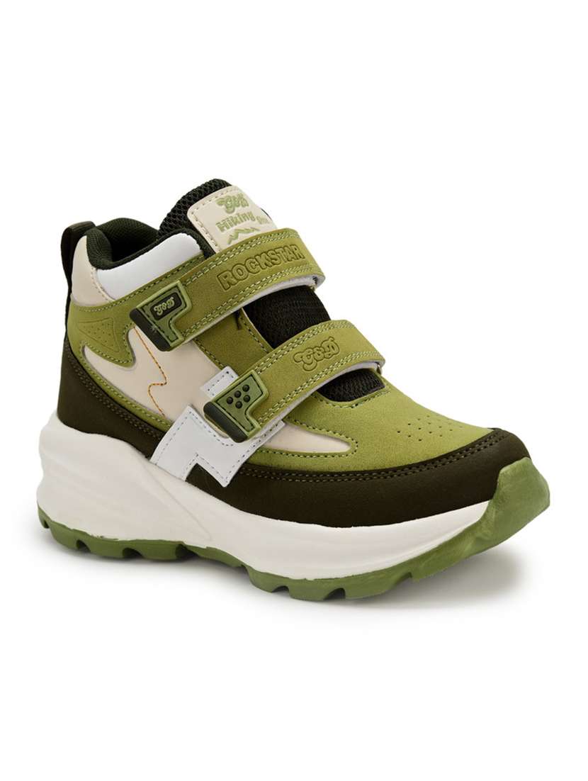 kids color blocked sports shoe