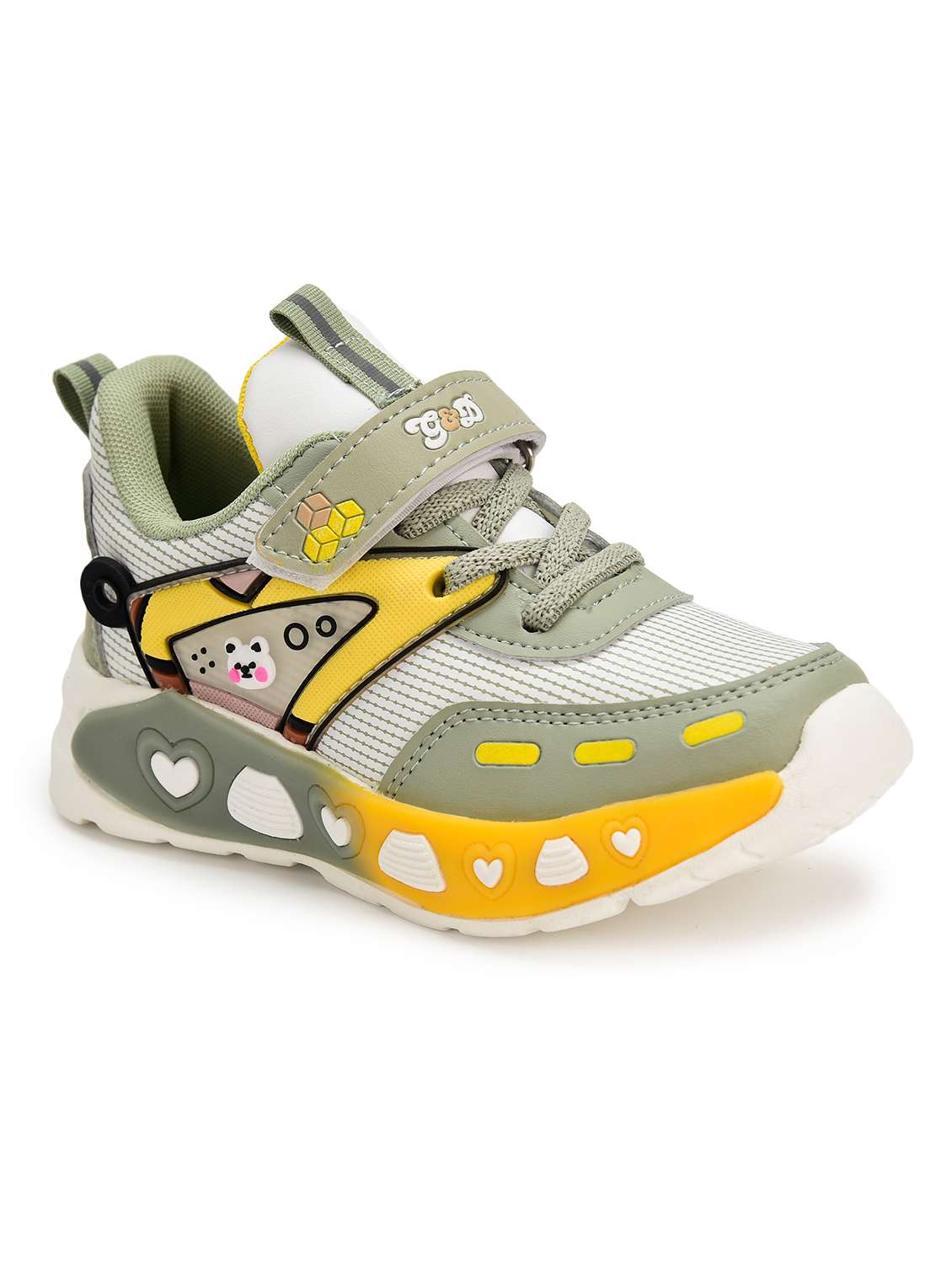 kids color blocked sports shoe