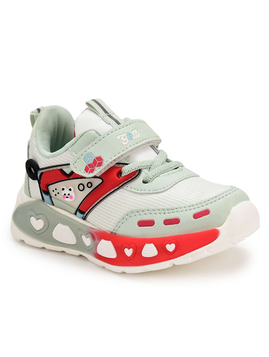 kids color blocked sports shoe