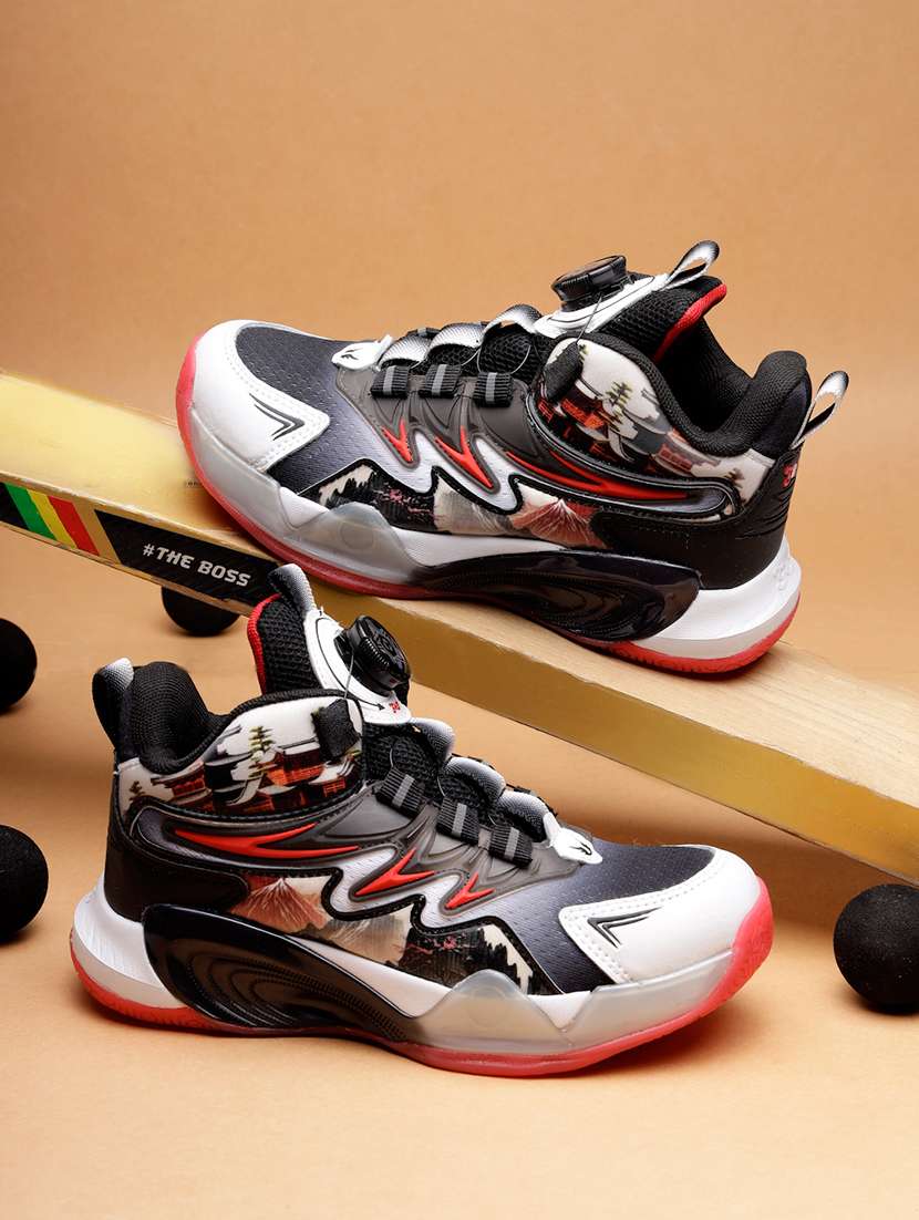 kids color blocked sports shoe