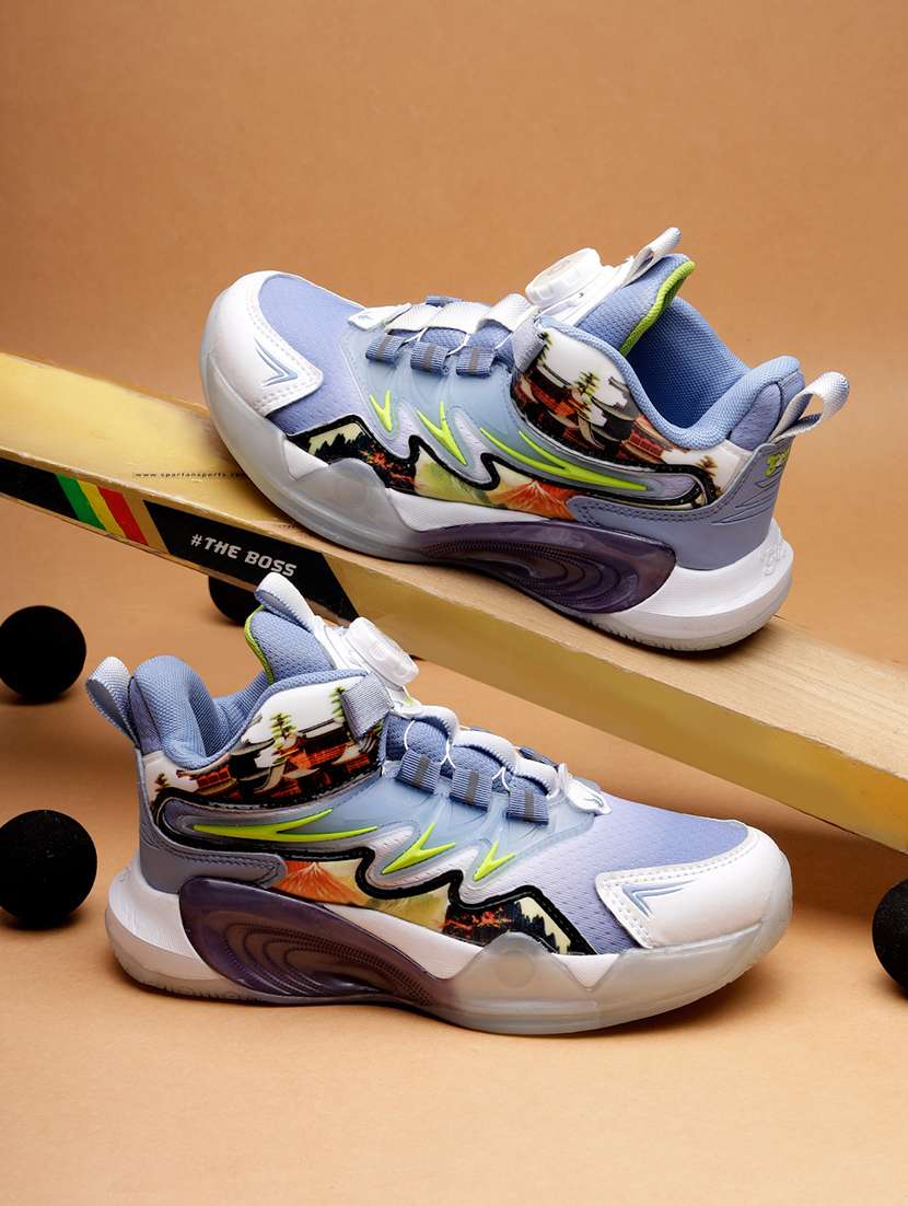 kids color blocked sports shoe