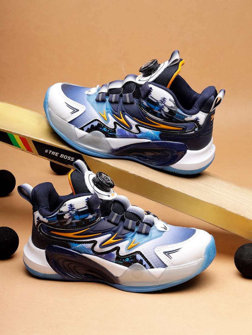 kids color blocked sports shoe