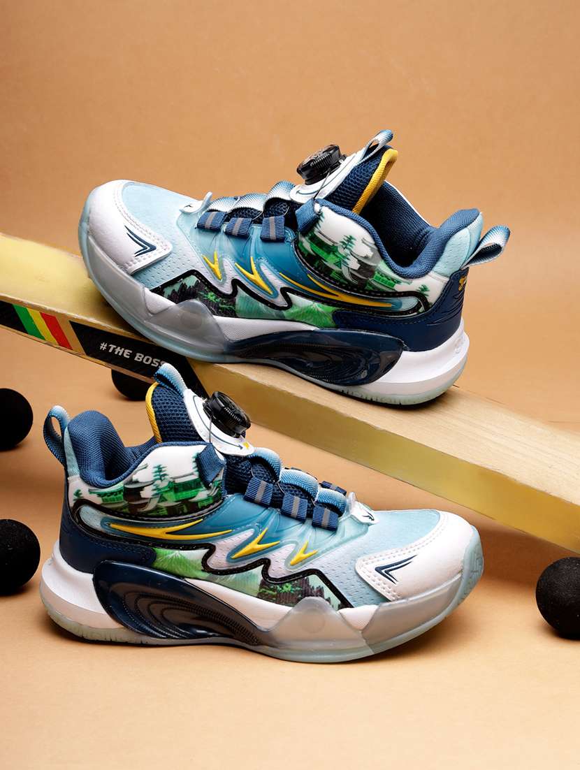 kids color blocked sports shoe