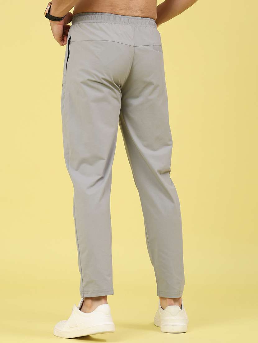 men solid mid rise full length track pant - 22271623 -  Standard Image - 3