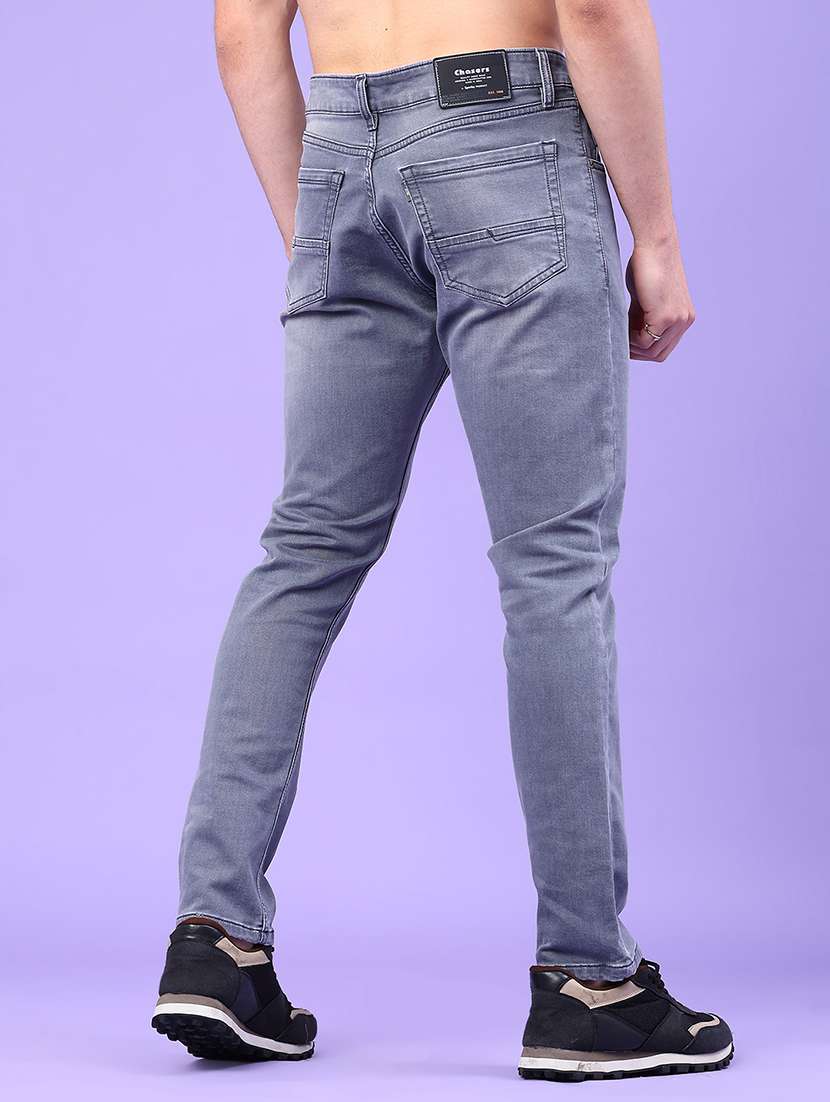 men washed mid rise full length jeans - 22271750 -  Standard Image - 3